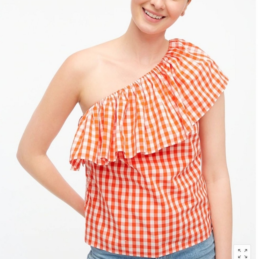 J Crew One Shoulder Blouse
